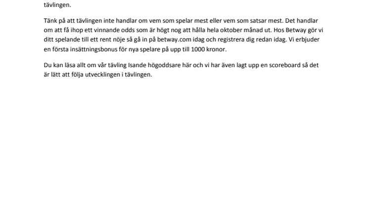Högst odds vinner ett Playstation
