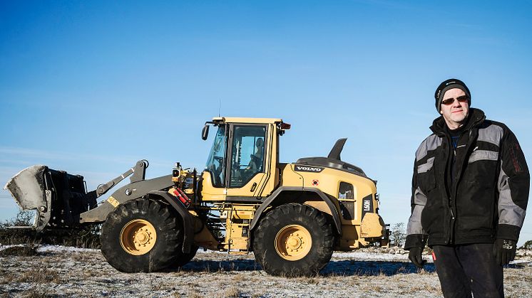 Volvo L60H hos Tommy Petersson i Knäppinge