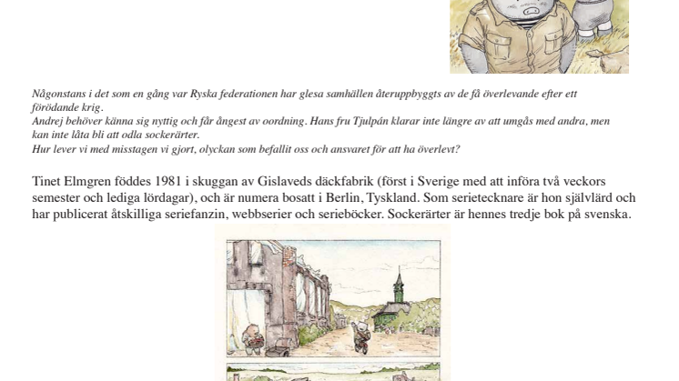 Tinet Elmgrens seriealbum Sockerärter ute 9 maj!