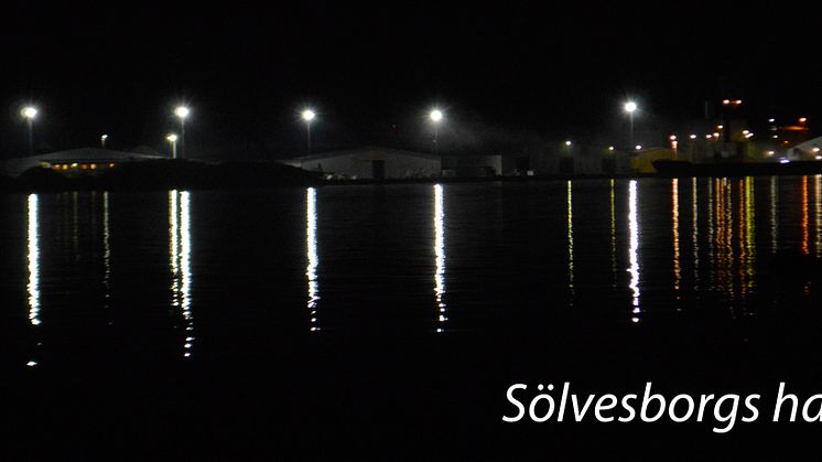 Sölvesborgs hamn miljösatsar med LED mastbelysning