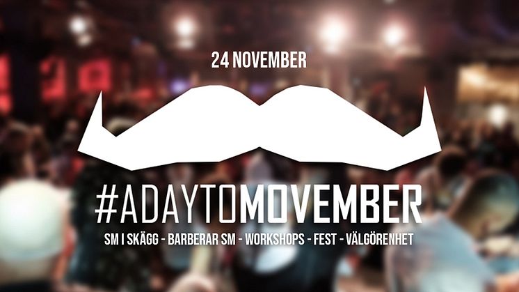 #adaytomovember - SM i skägg | barberar SM | workshops | fest | välgörenhet