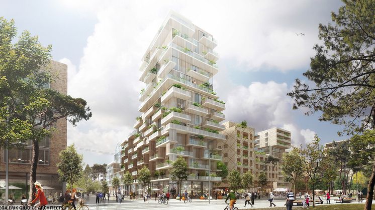 Midroc utvecklar 150 nya bostadsrätter i Ulleråker, Uppsala. 
