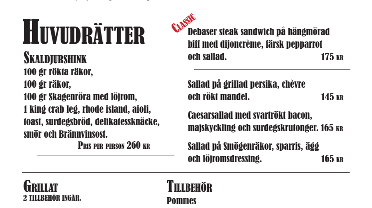 Debaser Humlegården premiär 27/4, brunch och ny meny!
