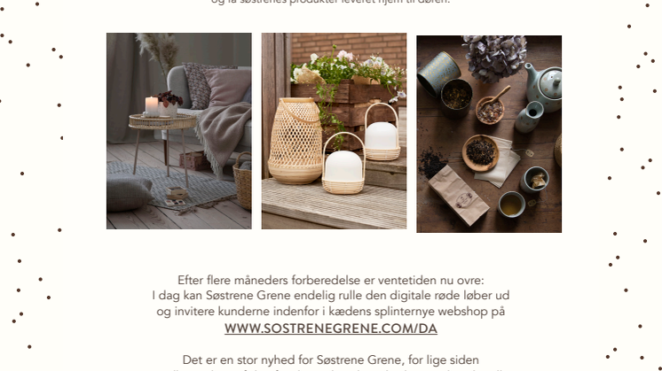 Søstrene Grenes webshop er nu åben