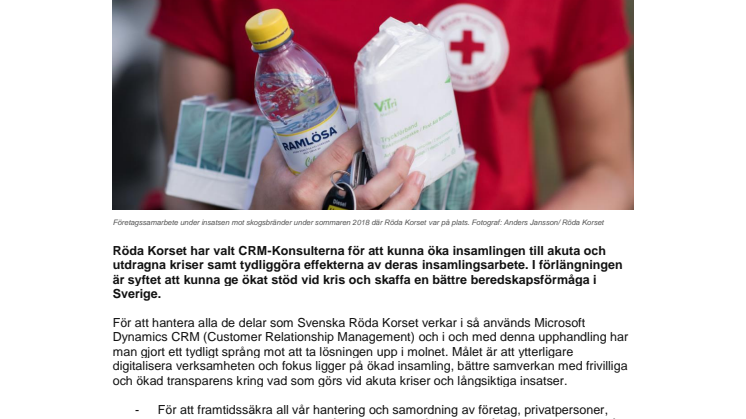 CRM-Konsulterna hjälper Svenska Röda Korset effektivisera insamlingen och synliggöra uppnådda effekter på sina insatser