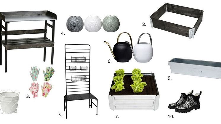 Det skal være enkelt å dyrke og plante. I vår fylles Rustas varehus med mengder av hageredskaper, tilbehør og potter. Alt for at du skal kunne skape ditt eget grønne rom.