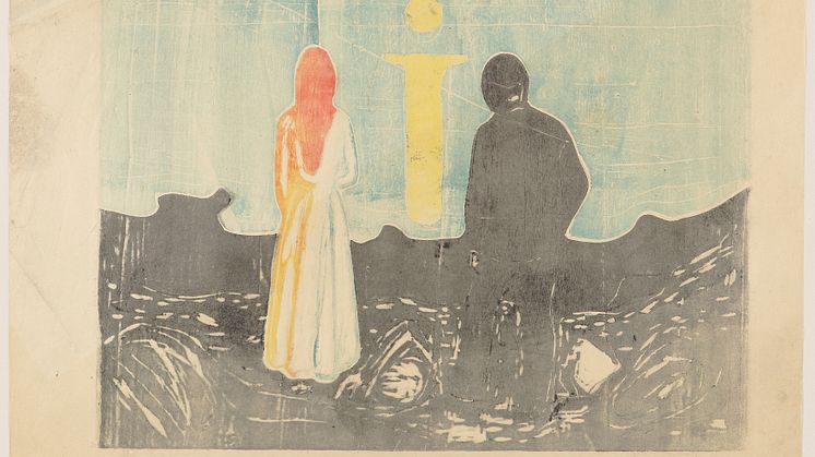 Edvard Munch: To mennesker. De ensomme / Two Human Beings. The Lonely Ones (1899)