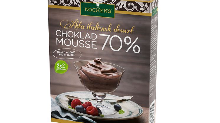 Kockens Choklad Mousse 70% gör entré