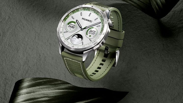 Huawei Watch GT 4_Rainforest Green GMT_Creative_MND