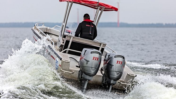 YANMAR's Dtorque diesel outboard engine is available for live demos at this year's Kieler Woche in Kiel, Germany