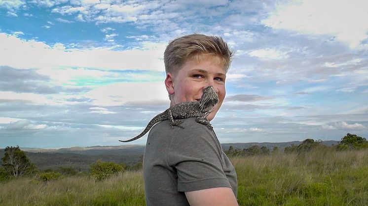 Robert Irwin, en av UNDP:s influencers i kampanjen Eyes on the Goals