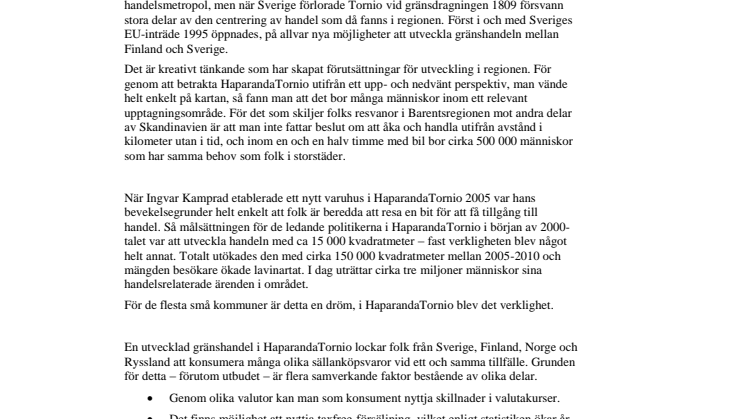 Krönika - Kreativa möjligheter med gränshandel