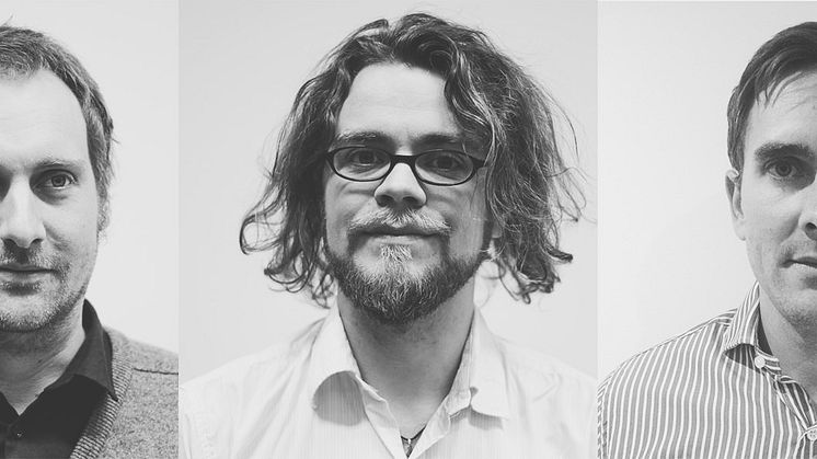 Pierre Lindblad, Karl Svartholm och Andreas Hansson / Foto: Int3 Software