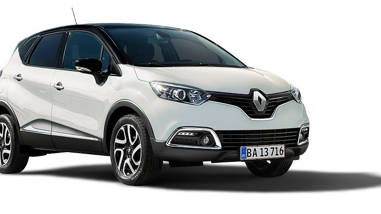 Renault Captur har fundet vinterfarverne frem i Artic versionen, der er stjernen ved årets Renault nytårsgalla