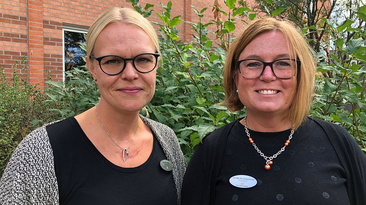 Specialpedagog Pernilla Lörner och rektor Pernilla Malmgren Johannesson. 