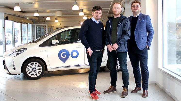 Satser på mobilitet: Prosjektgruppen med Kent E. Jenssen, Stian Hansen og Alexander Nordvik fra Nordvik Gruppen. Foto: Nordvik.