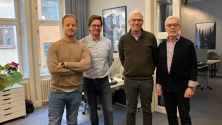 Andreas Haak (LAV), Magnus Krabbe (Informationsteknik), Patrik Camp (Informationsteknik) och Gunnar Haak (LAV)
