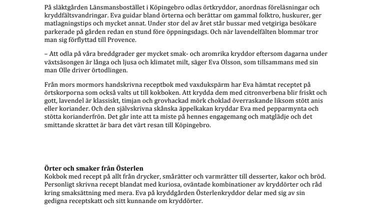 Österlenkryddor delar med sig av gamla och nya släktrecept i en egen kokbok