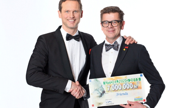 Friends får miljonstöd från Svenska PostkodLotteriet
