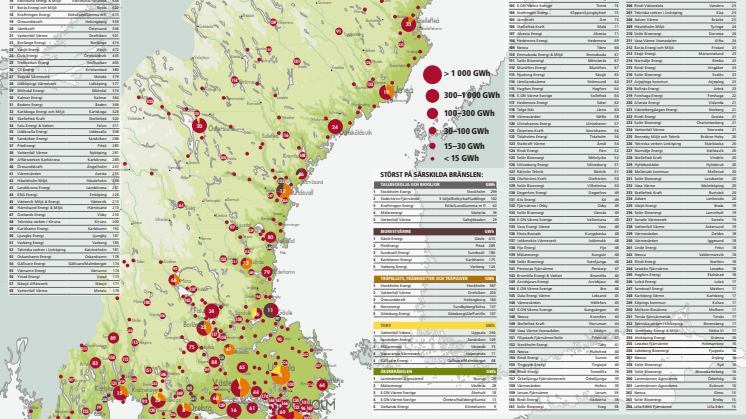 Bioenergis karta: Biovärme 2019