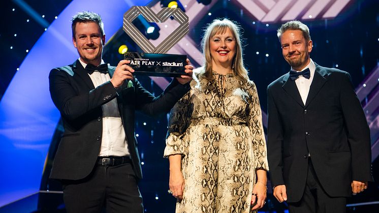Fritidsbanken Fair Play-prisades av Stadium på Idrottsgalan. Foto: Simon Hastegård, Bildbyrån.