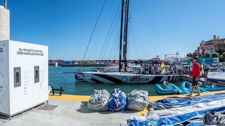 Nothing like sweet water from Bluewater for professional crews as the professional crews take to the water for the 52 SUPER SERIES launch Puerto Portals Mallorca