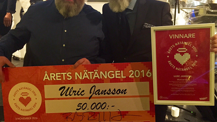 Ulric Jansson utsedd till Årets Nätängel 2016