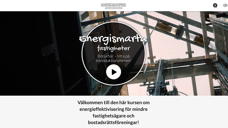 Ny webbkurs för energismarta fastigheter