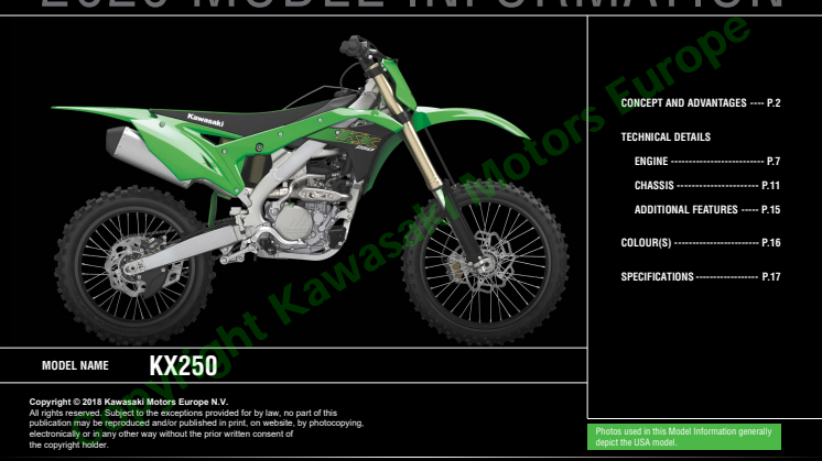 Nya 20MY Kawasaki KX250 “Most powerful yet”