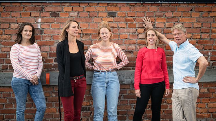 Camille Vasseur, Sabina Sandri-Olsson, Alva Rasmussen, Annika Thunberg och Torbjörn Westman i Camerata Nordica. Foto: Urban Wedin.