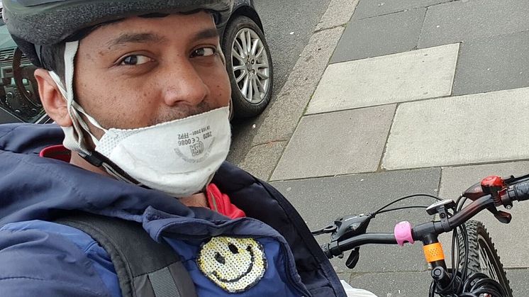 Student Md Mominul Hamid, from Northumbria University, has delivered more than 700 food parcels across the West End of Newcastle.