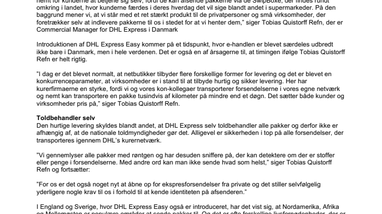 Kurerfirma blander sig i kampen om de små netbutikker