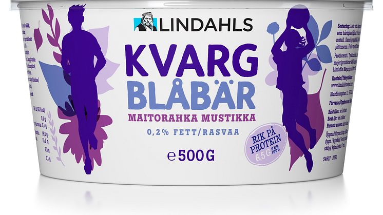 Lindahls Kvarg Blåbär 500 gram