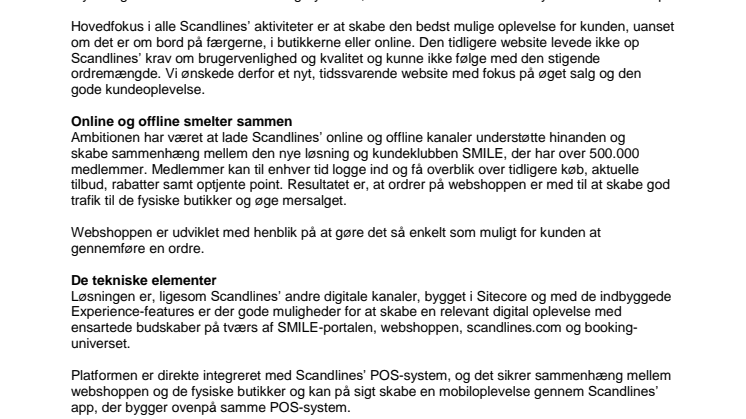 Scandlines søsætter online BorderShop