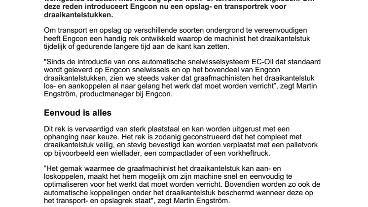 071021_press_Engcon vereenvoudigt transport en opslag van draaikantelstukken