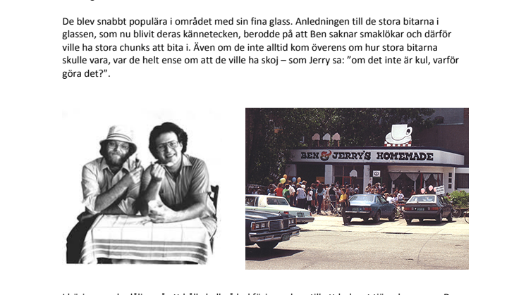 Ben & Jerry's firar 35 år av glädje för både mage och själ!