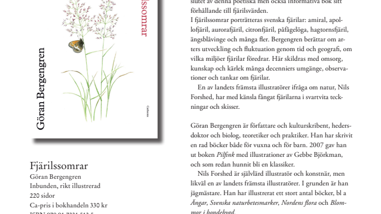 Ny bok: Fjärilssomrar