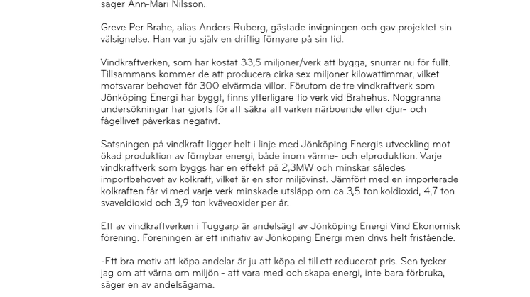 Invigning med fullt blås