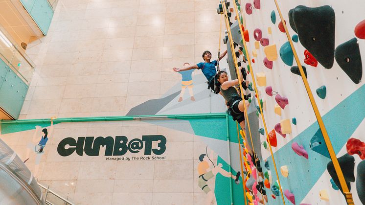 Changi Airport takes you higher as Singapore’s newest  rock-climbing attraction opens in Terminal 3