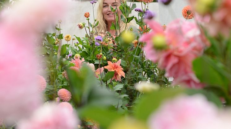 Ulrika Grönlund, ny medarbetare på Blomsterfrämjandet.