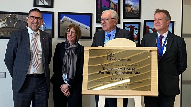 Worthing - L-R Colin Casse, Kerry Basnett, Sir Peter Bottomley, Justin Holliday