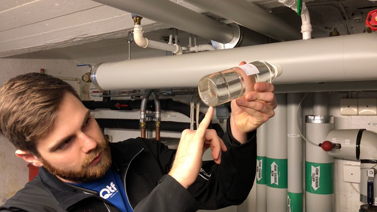 Besiktning av system och systemvätska är första steget i QTF-metoden