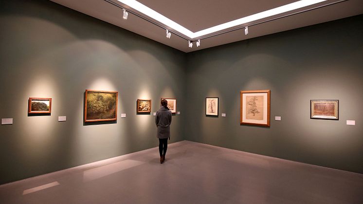 Blick in die Ausstellung Caspar David Friedrich - Naturstudien