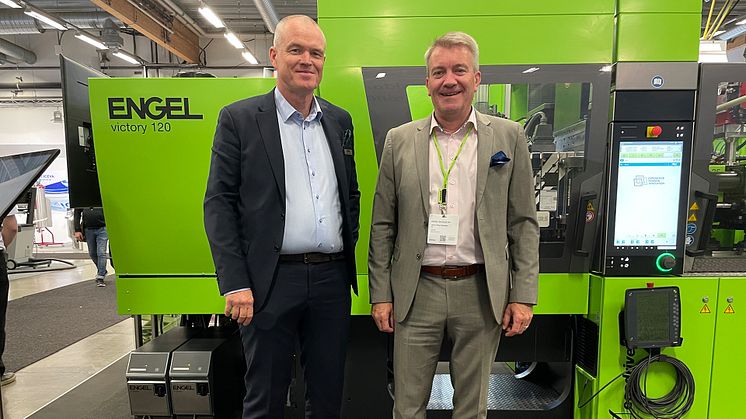 Staffan Reimendal och Jens Thor Hansen var väldigt nöjda med dagarna på Elmia Polymer.