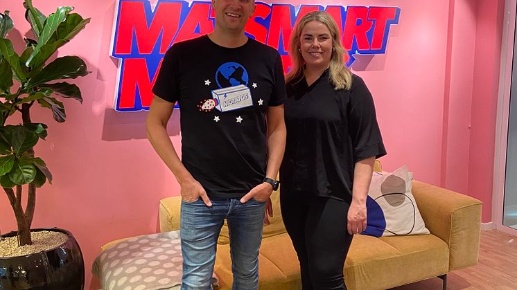Karl Andersson, vd Matsmart och Malin Flemström, vd The Hunger Project Sverige. 