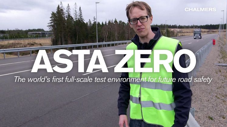 Ola Benderius shows his team's self-driving truck