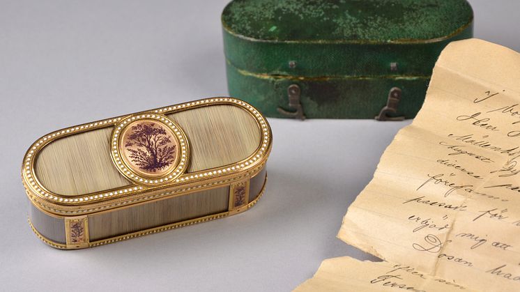 Den besynnerliga dosan från 1700-talet. Foto: Göteborgs stadsmuseum