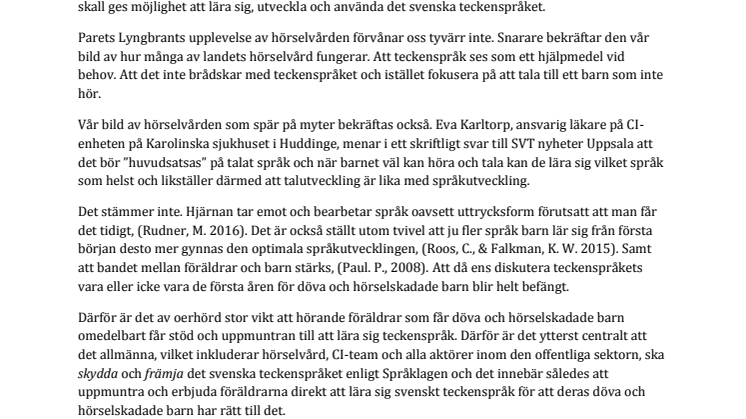 Hörselvården sprider myter