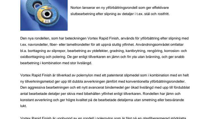 Ny effektivare ytförbättringsrondell