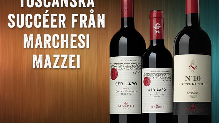 Topptrio i ordinarie sortiment - Toscanska succéer från Marchesi Mazzei!